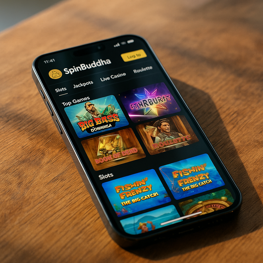 SpinBuddha Casino - Mobile Gaming Platform - UK Responsive Design